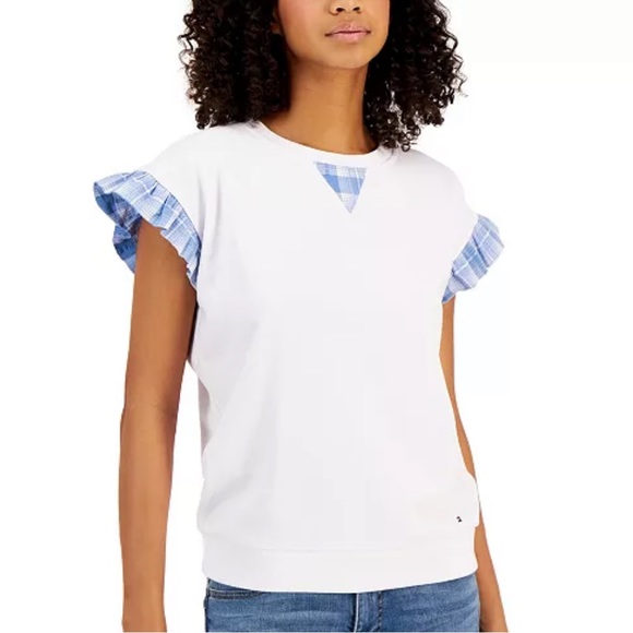 NWT Tommy Hilfiger sweatshirt with ruffles - Picture 4 of 9